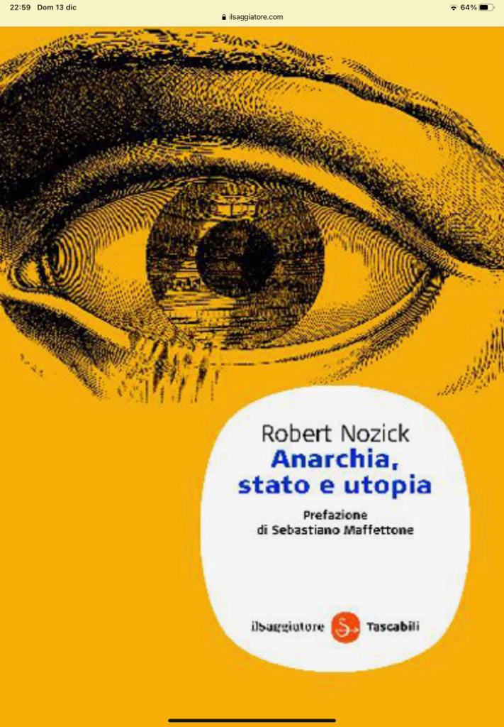 Anarchia stato e utopia di Robert Nozick