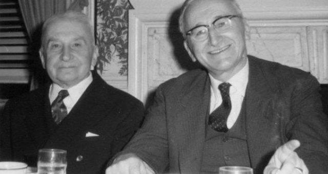 Ludwig Mises e Friedrich Hayek della Scuola Austriaca